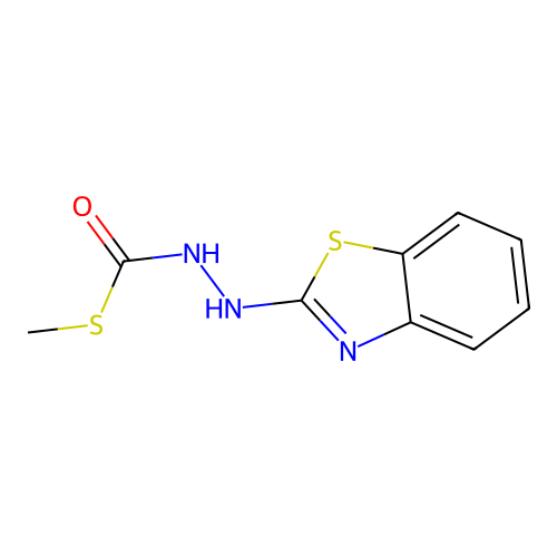 S-methyl N-(1,3-benzothiazol-2-ylamino)carbamothioate structure