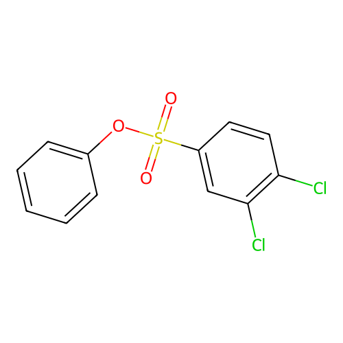 3,4-Dichlorobenzenesulfonic acid, phenyl ester structure