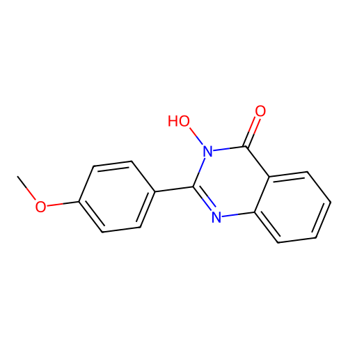 3-hydroxy-2-(4-methoxyphenyl)-4(3H)-quinazolinone structure