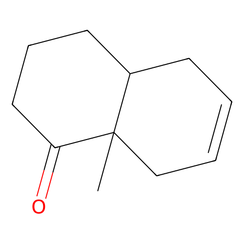 1(2H)-Naphthalenone, 3,4,4a,5,8,8a-hexahydro-8a-methyl-, trans- structure