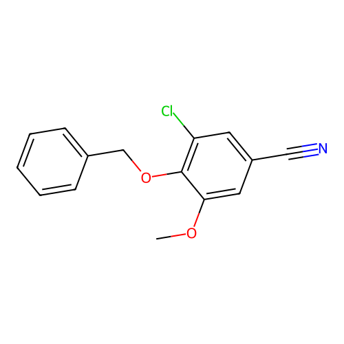 3-Chloro-5-methoxy-4-phenylmethoxybenzonitrile structure