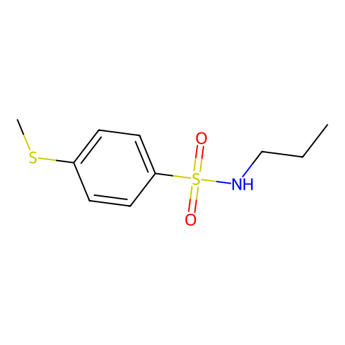 4-(methylsulfanyl)-N-propylbenzenesulfonamide structure