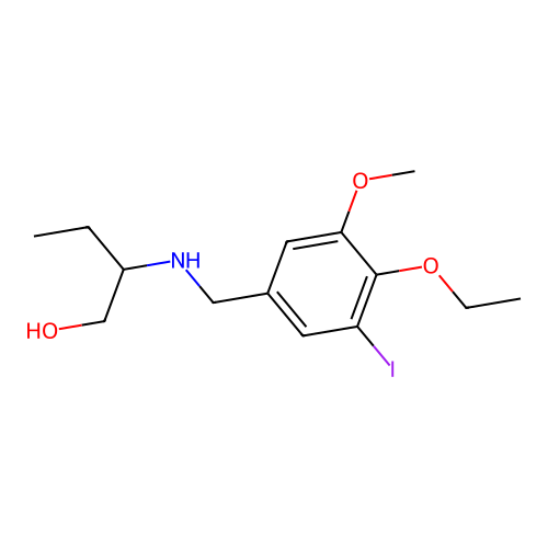 2-[(4-Ethoxy-3-iodo-5-methoxyphenyl)methylamino]butan-1-ol structure