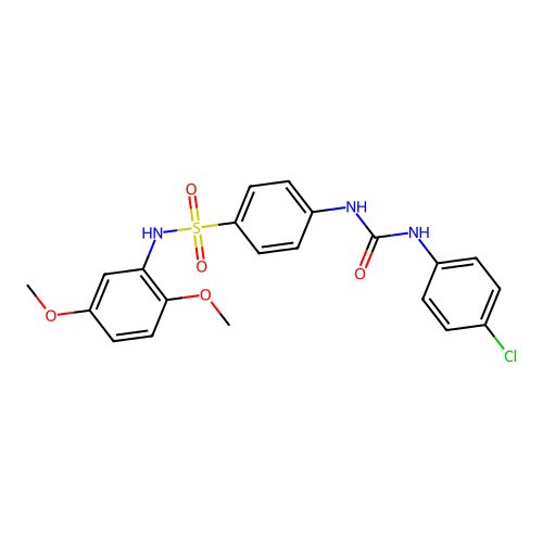 1-(4-Chlorophenyl)-3-[4-[(2,5-dimethoxyphenyl)sulfamoyl]phenyl]urea structure