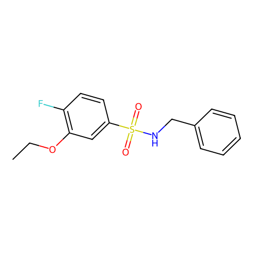 N-benzyl-3-ethoxy-4-fluorobenzenesulfonamide structure
