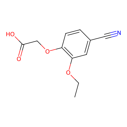 2-(4-Cyano-2-ethoxyphenoxy)acetic acid structure