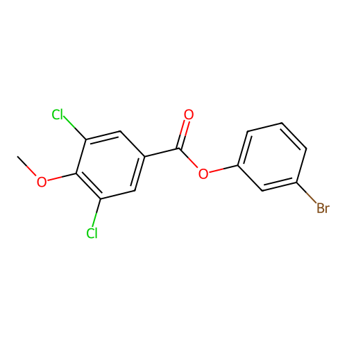 3-Bromophenyl 3,5-dichloro-4-methoxybenzoate structure