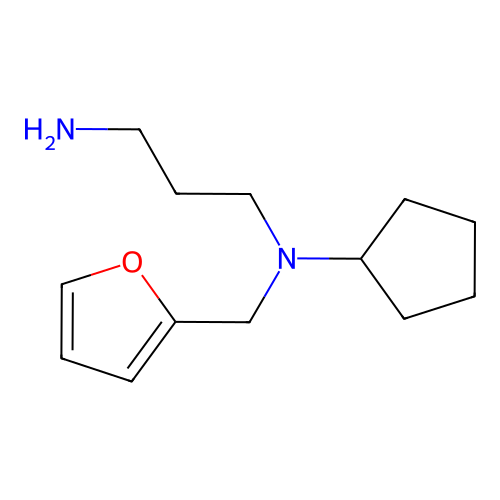 N-cyclopentyl-N-(2-furylmethyl)propane-1,3-diamine structure