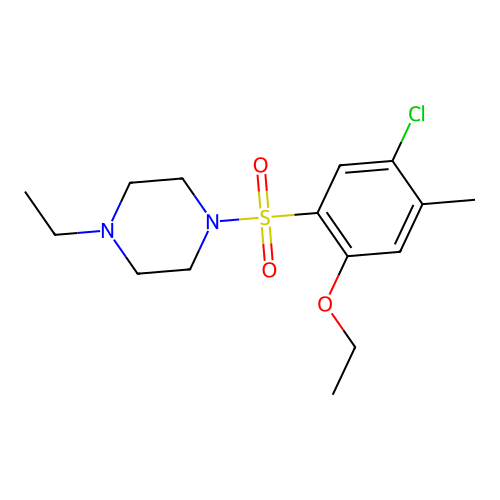 1-(5-Chloro-2-ethoxy-4-methylphenyl)sulfonyl-4-ethylpiperazine structure