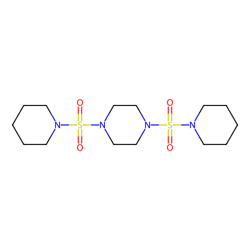 1,4-Bis(1-piperidinylsulfonyl)piperazine structure