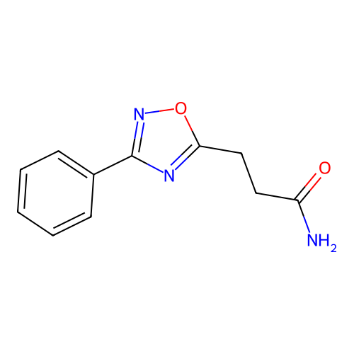 3-(3-Phenyl-1,2,4-oxadiazol-5-yl)propanamide structure