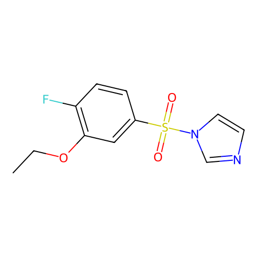 1-(3-Ethoxy-4-fluorophenyl)sulfonylimidazole structure