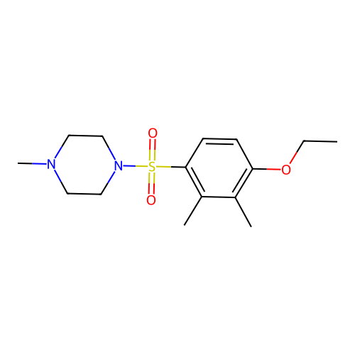 1-[(4-Ethoxy-2,3-dimethylphenyl)sulfonyl]-4-methylpiperazine structure