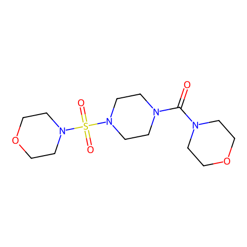 4-{[4-(4-Morpholinylcarbonyl)-1-piperazinyl]sulfonyl}morpholine structure