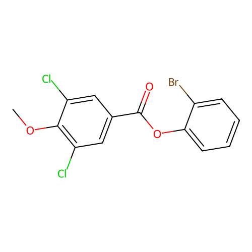 2-Bromophenyl 3,5-dichloro-4-methoxybenzoate structure