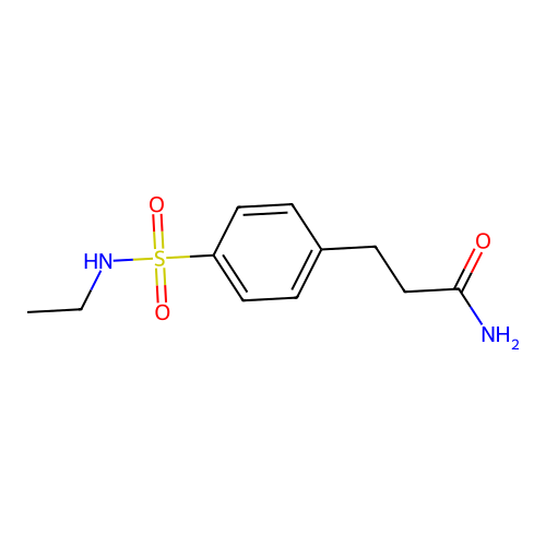 3-[4-(Ethylsulfamoyl)phenyl]propanamide structure