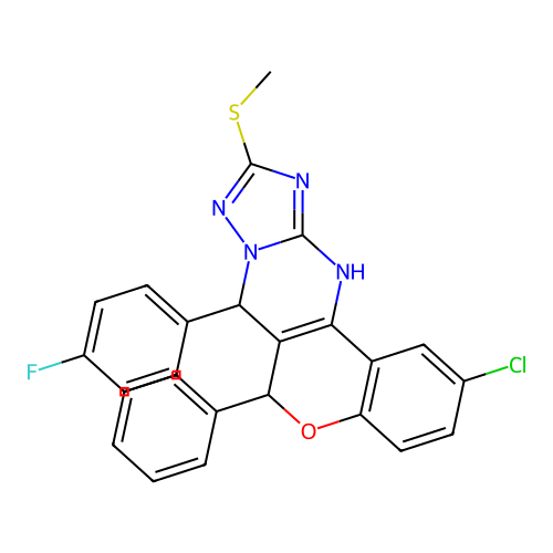 C25H18ClFN4OS structure