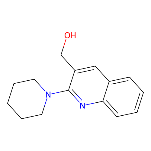 (2-(Piperidin-1-yl)quinolin-3-yl)methanol structure