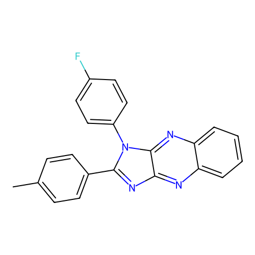 3-(4-Fluorophenyl)-2-(4-methylphenyl)imidazo[4,5-b]quinoxaline structure