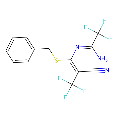 C13H9F6N3S structure
