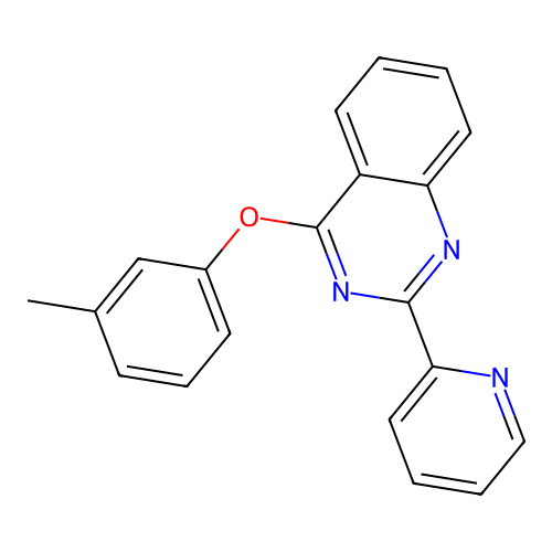 4-(3-Methylphenoxy)-2-pyridin-2-ylquinazoline structure