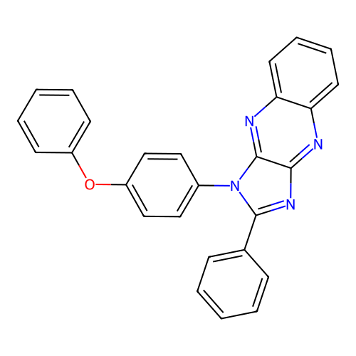 1-(4-phenoxyphenyl)-2-phenyl-1H-imidazo[4,5-b]quinoxaline structure