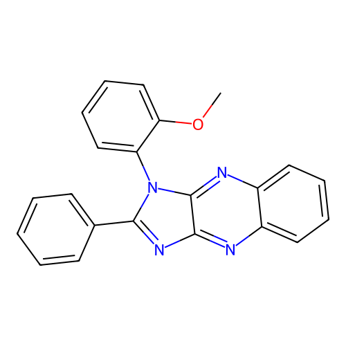 1-(2-methoxyphenyl)-2-phenyl-1H-imidazo[4,5-b]quinoxaline structure