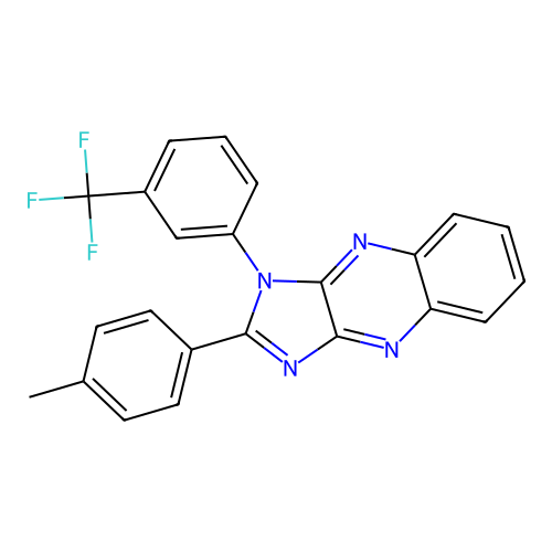 2-(4-methylphenyl)-1-[3-(trifluoromethyl)phenyl]-1H-imidazo[4,5-b]quinoxaline structure