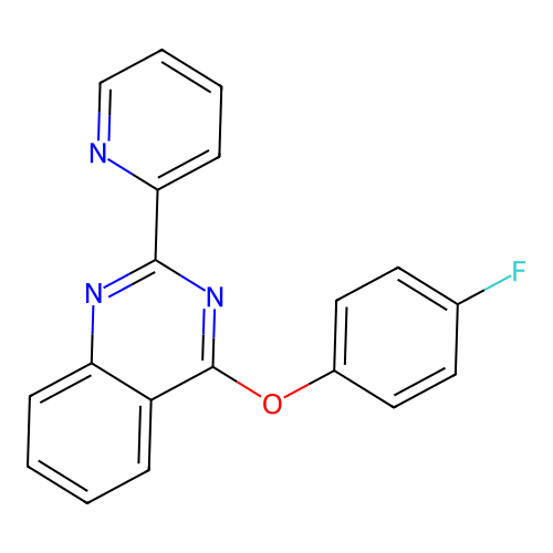 4-(4-Fluorophenoxy)-2-pyridin-2-ylquinazoline structure