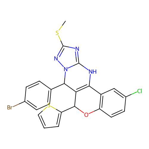 C23H16BrClN4OS2 structure