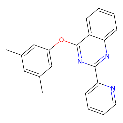 4-(3,5-Dimethylphenoxy)-2-(pyridin-2-yl)quinazoline structure