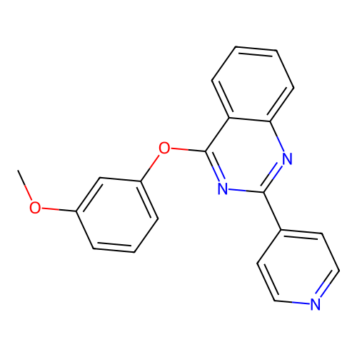 4-(3-Methoxyphenoxy)-2-(pyridin-4-yl)quinazoline structure
