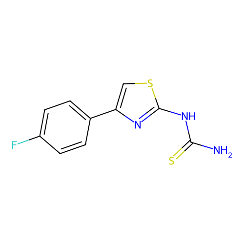 [4-(4-Fluorophenyl)-1,3-thiazol-2-yl]thiourea structure