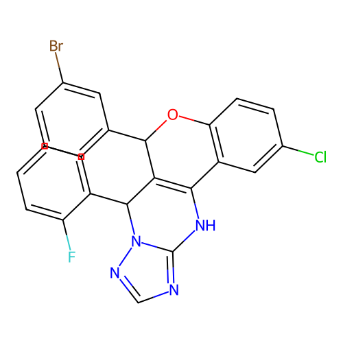 C24H15BrClFN4O structure