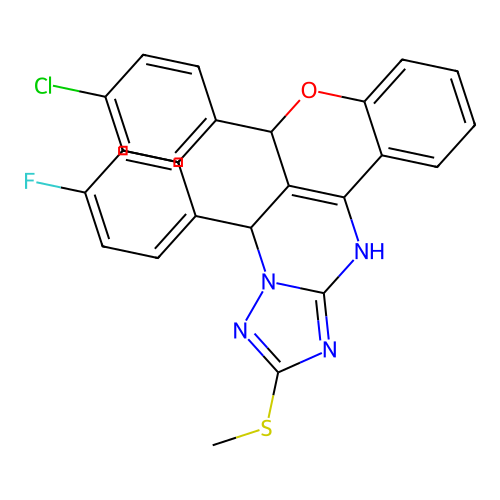 C25H18ClFN4OS structure