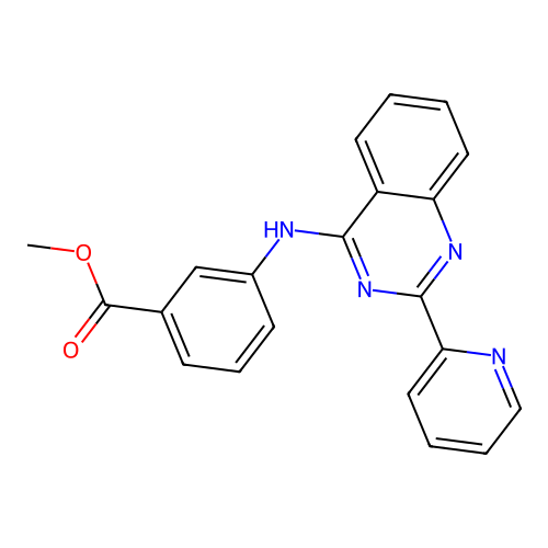 Methyl 3-((2-(pyridin-2-yl)quinazolin-4-yl)amino)benzoate structure