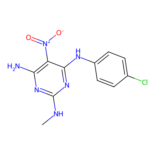 N4-(4-Chlorophenyl)-N2-methyl-5-nitropyrimidine-2,4,6-triamine structure