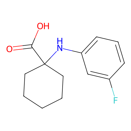 1-(3-Fluoro-phenylamino)-cyclohexanecarboxylic acid structure
