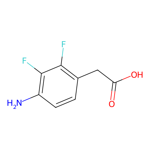 (4-Amino-2,3-difluorophenyl)acetic acid structure