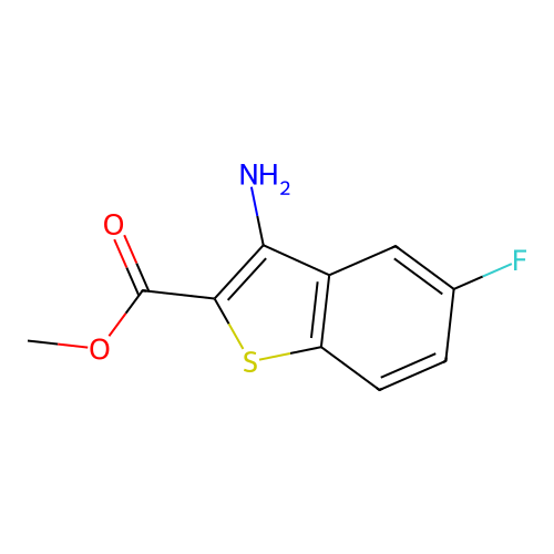 Methyl 3-amino-5-fluorobenzo[b]thiophene-2-carboxylate structure