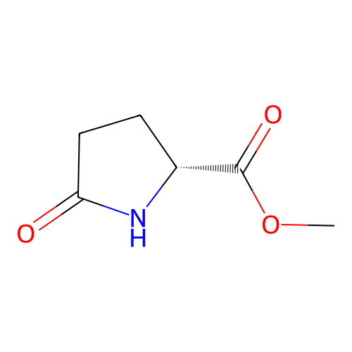 (R)-Methyl 5-oxopyrrolidine-2-carboxylate structure