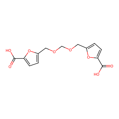 2-Furancarboxylic acid, 5,5'-[methylenebis(oxymethylene)]bis- structure