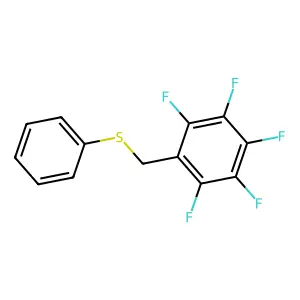 1,2,3,4,5-Pentafluoro-6-(phenylthiomethyl) benzene structure