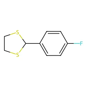 2-(4-氟苯基)-1,3-二硫杂环戊烷 structure