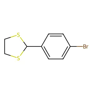 2-(4-溴苯基)-1,3-二硫杂环戊烷 structure