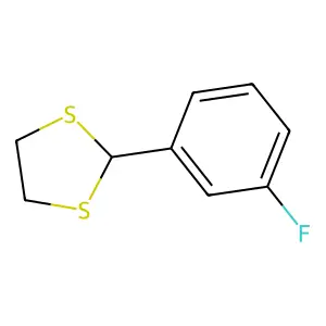 2-(间氟苯基)-1,3-二硫杂环戊烷 structure