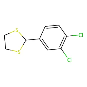 2-(3,4-二氯苯基)-1,3-二硫杂环戊烷 structure