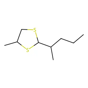 2-(1-甲基丁基)-4-甲基-1,3-二硫杂环戊烷 structure