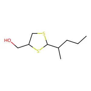 2-(1-甲基丁基)-1,3-二硫杂环戊烷-4-甲醇 structure
