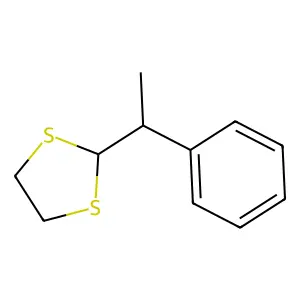 2-(1-苯乙基)-1,3-二硫杂环戊烷 structure